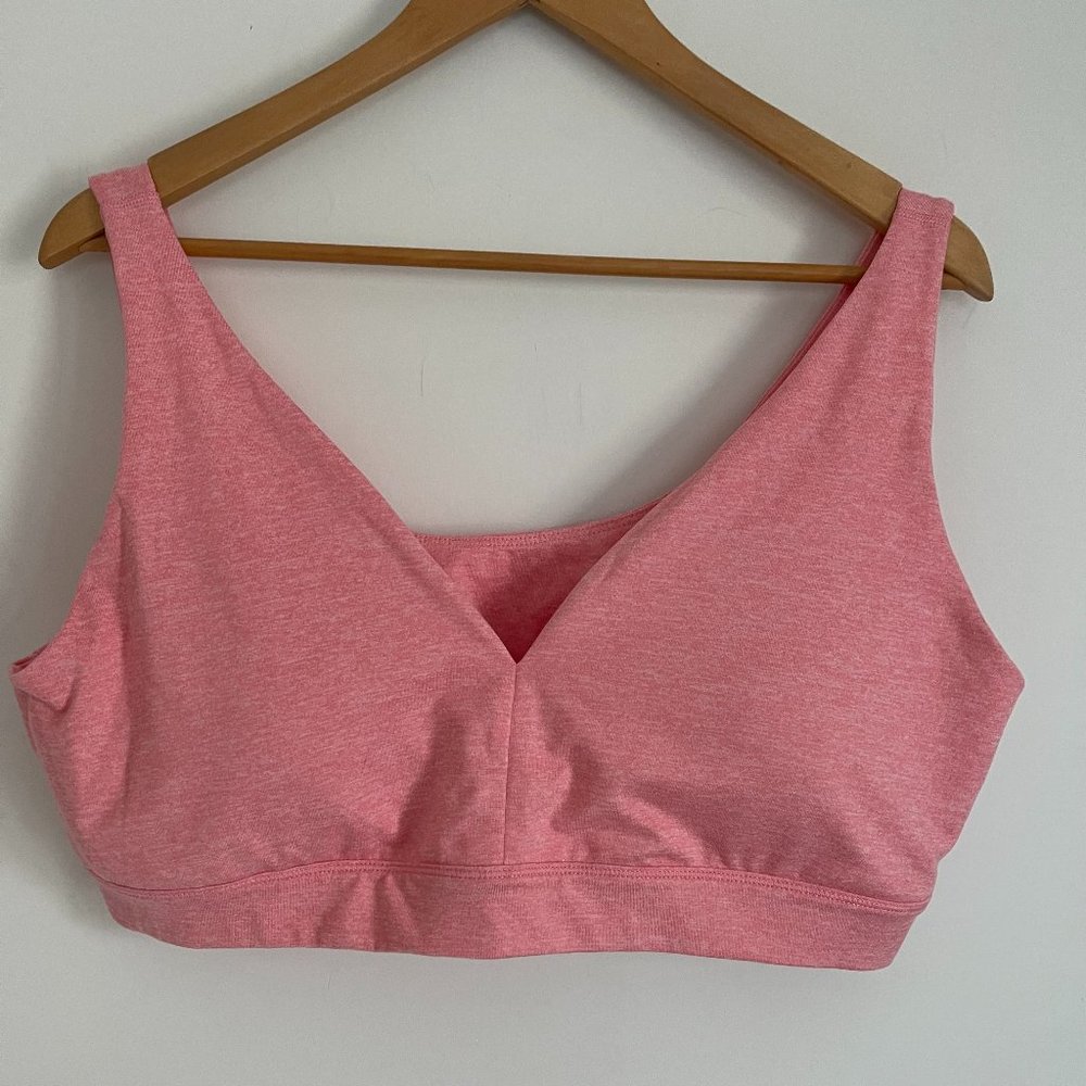Athletic Works Woman Coral Dri More Tech Pullover Sports Bra Size XXL